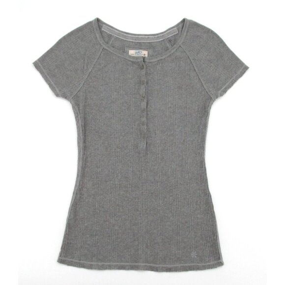 Womens T-Shirt Bundle Large Wear It Declare It Black Tee Gray Ribbed Henley Y2K - Picture 7 of 16